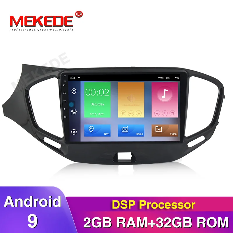 

MEKEDE DSP Android 9.0 2G RAM 32G CAR GPS For Lada Vesta 2015-2018 RADIO STEREO NAVIGATION Audio multimedia NO dvd player