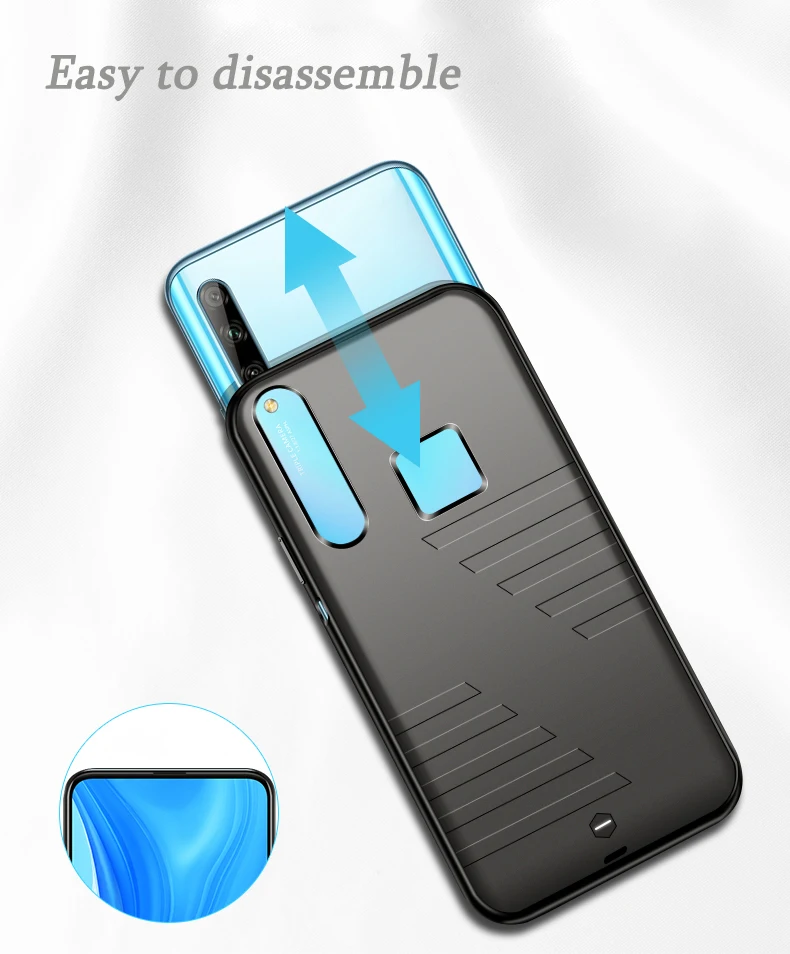 6800 мАч Внешний аккумулятор, чехол для зарядного устройства для huawei Y9 Prime(), внешний резервный чехол для huawei Y9 Prime(), чехол для аккумулятора