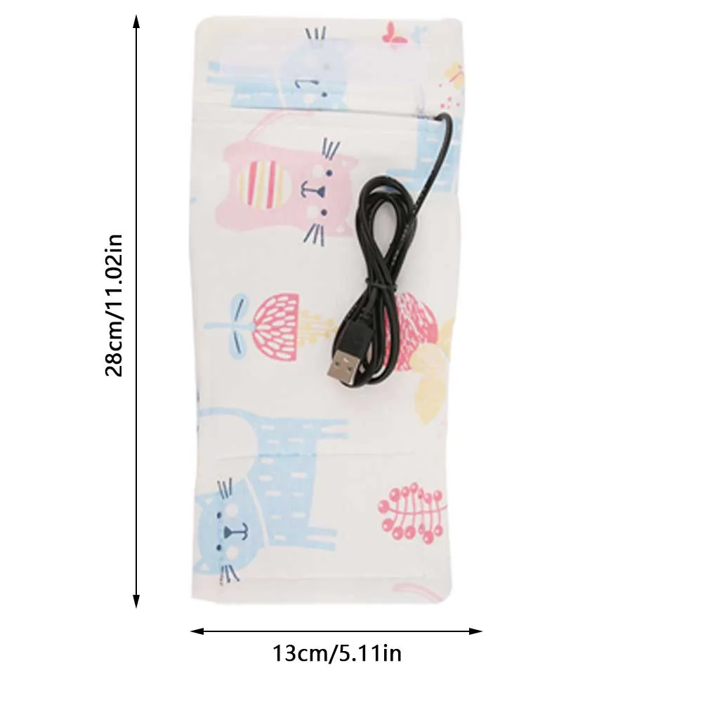 USB Milk Warmer Insulated Bag Portable Travel Cup Warmer Baby Nursing Bottle Cover Warmer Heater Bag Infant Feeding Bottle Bags