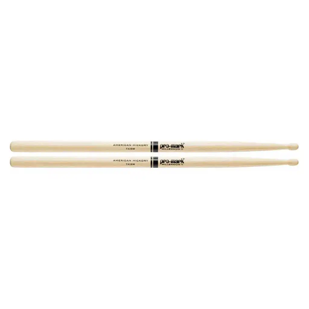Tx2bw 2B drum sticks hycori nut wooden tip Promark | Спорт и развлечения