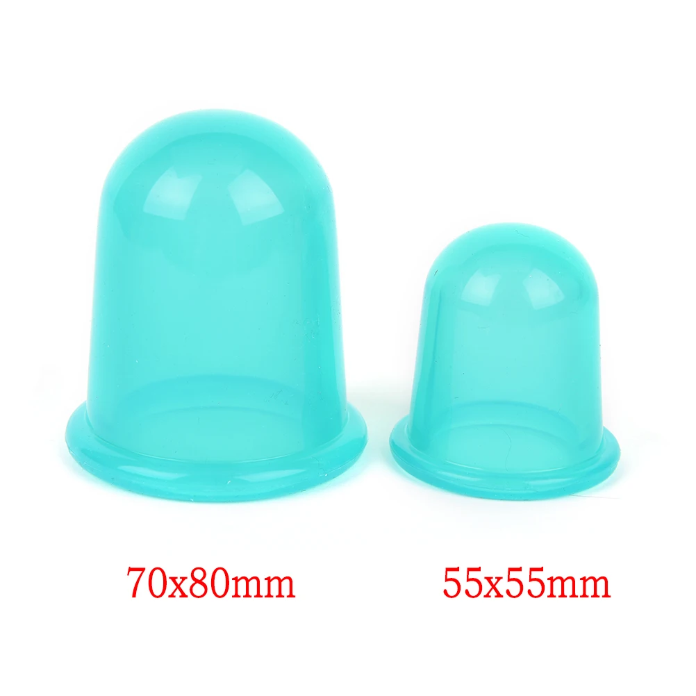 green 55x55mm Горячее предложение, 5 цветов, 2 размера, вакуумное средство против целлюлита, силиконовые чашечки, семейный массажер для тела, подтяжки - Цвет: green 55x55mm