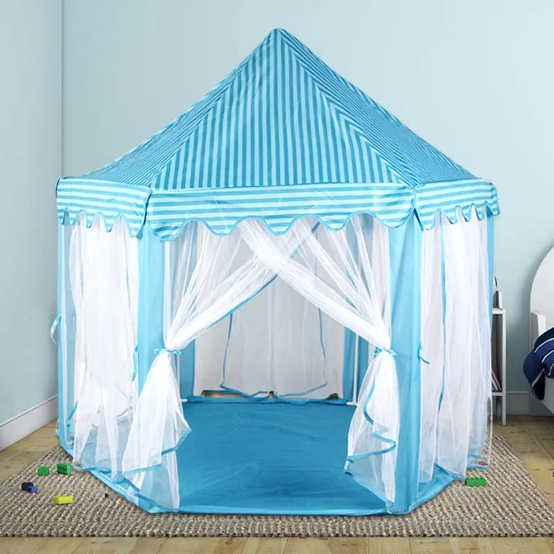 

Children's Kids Tent Toy Portable Indoor Outdoor Princess Play House Castle Hexagon High Quality