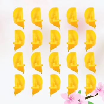 

20pcs Birds Waterer Plastic Bird Pet Water Drinker Water Fountain Bowl for Store Home