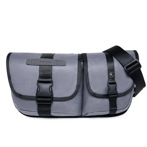 Молодежь нагрудная сумка модные Для мужчин сумки на ремне Crossbody Сумка Водонепроницаемый Досуг дорожная сумка для подростков - Цвет: Light Gray