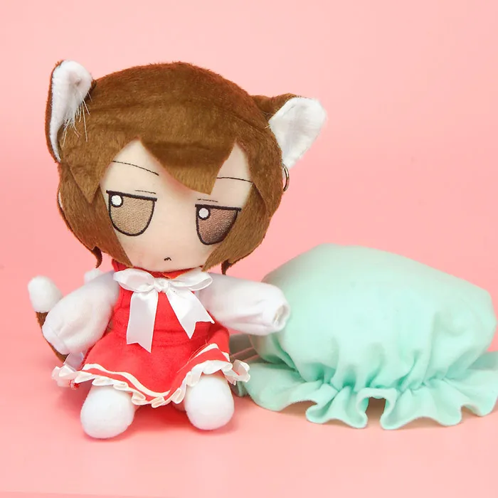 TouHou Project Chen Cute Cosplay Plush Doll Soft Cartoon Toy Birthday 20cm