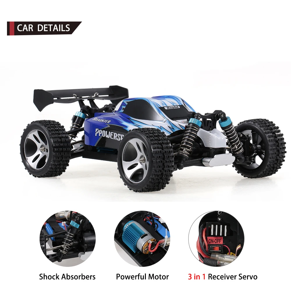 Wltoys A959 1:18 Радиоуправляемый автомобиль 2 4 ГГц 4WD внедорожник 45 км/ч