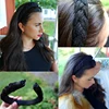 AWAYTR New Fashion Shiny Weaving Hair Hoop Braided Padded Headband for Women Hairband Girls Bezel Headdress Hair Accessories ► Photo 3/6