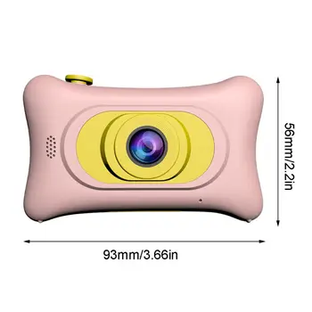 

Kid Mini Digital Camera Cute Dual Lens Cam Portable 2inch High Definition Screen Y4QA