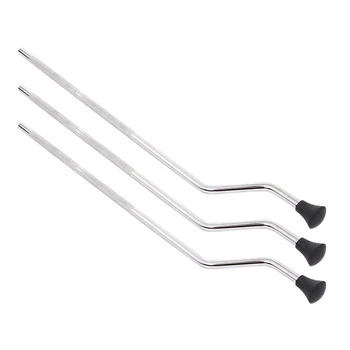 

Drum Stand, 3Pcs Big Drum Bass Drums Metal Legs Arms Support Stand Accessories