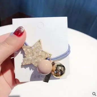 60 шт./Партия DIY мульти простые акриловые стразы пентаграмма резинки сверла квадратные Волосы Резинки Инструменты для укладки аксессуар HA934 - Цвет: 6