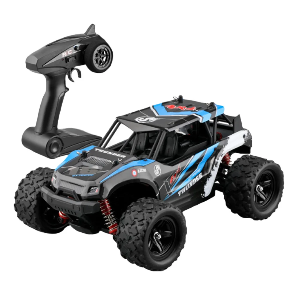 

40+MPH Off Road Battery Powered Crawler Model Easy Operation 1:18 Remote Control Large 2.4GHz Kids 4WD High Speed RC Car
