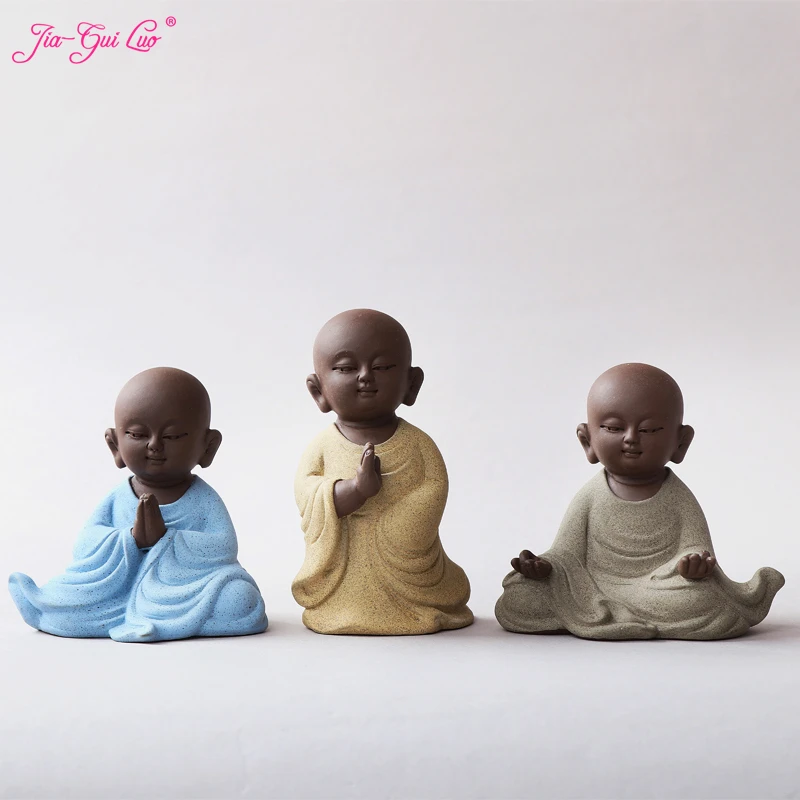 

JIA-GUI LUO Purple Clay Tea Pet Purple Car Accessories Monk Home Tea Set Accessories Decorative Ornaments N025