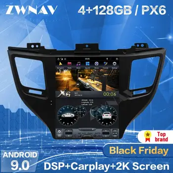 

128GB Tesla Screen Carplay For 2015 2016 2017 2018 2019 Hyundai Tucson Android Player Auto Audio Stereo Radio Recorder Head Unit