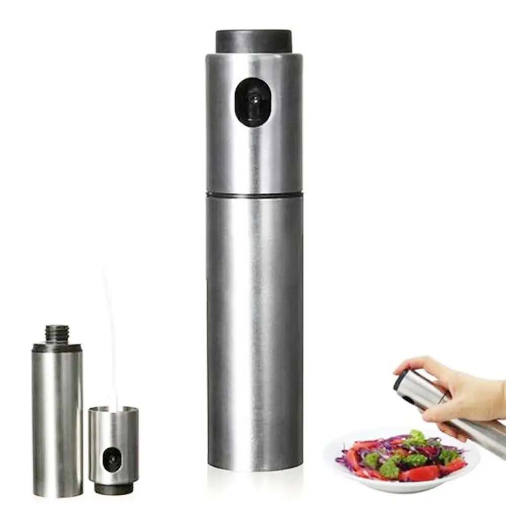 100ml Stainless Steel Vinegar Oil Bottle Sprayer Dispenser BBQ Sprayer Kitchen Cooking Tool