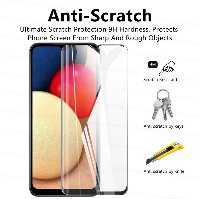 Gehärtetem Glas Für Samsung Galaxy A03s Glas Für Samsung A03s A52s A72 A52 A42 A32 A22 A12 A21s Screen Protector 9H Objektiv Film