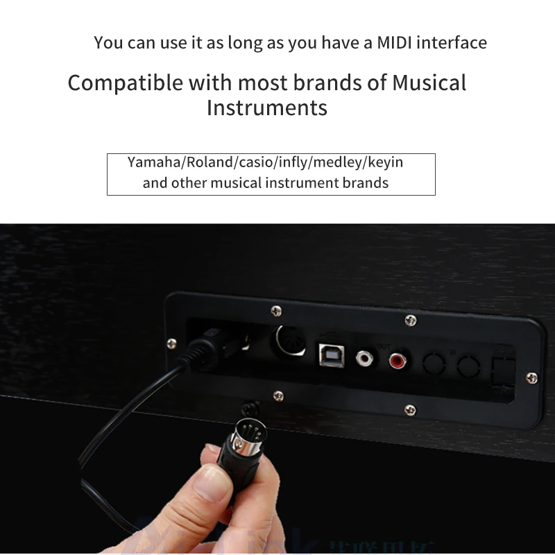MIDI-USB Встроенный интерфейсный кабель адаптер для клавиатуры электронный барабан музыка создать конвертер ПК в музыкальную клавиатуру шнур