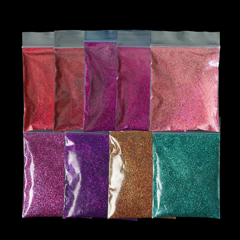 

10 Bags Holographic Glitter Nail Powder For Manicure Design Nail Art Decorations Rose Gold Chrome Pigment Powder Nails Supplies