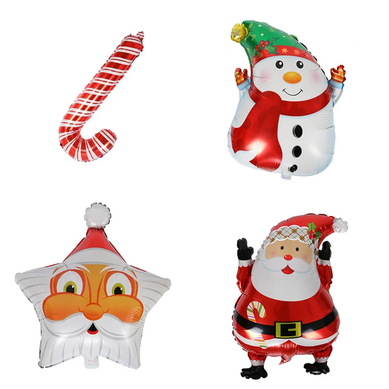 

1Pcs Merry Christmas Balloons Santa Clause Snowman Tree New Year Christmas Balloons Party Decoration Home Xmas Party Decor