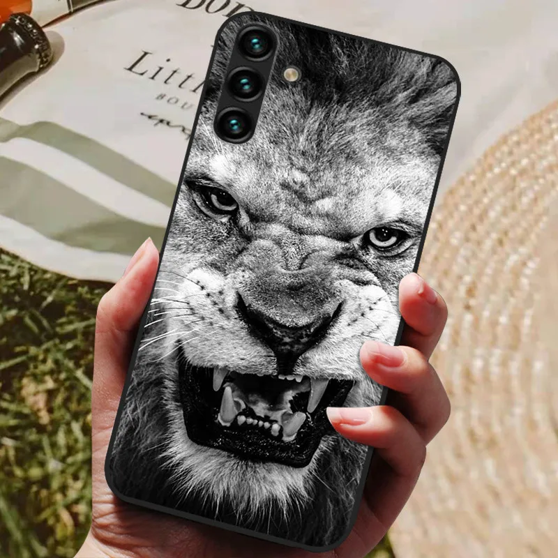Silicone Back Cover Phone Case with Soft Bumper in Black