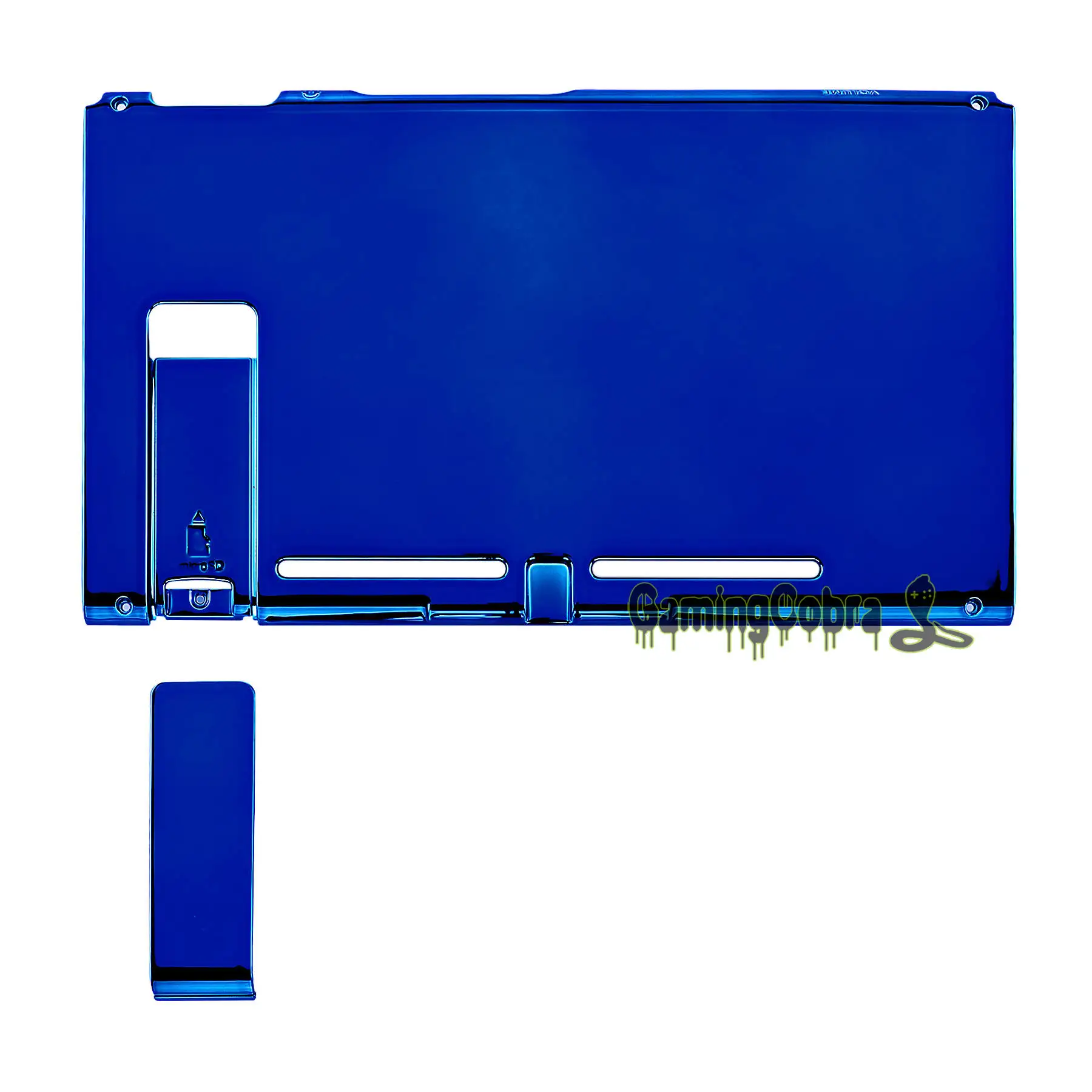 Пользовательская консоль задняя пластина DIY Замена корпуса чехол для консоли nintendo Switch с подставкой - Цвет: Chrome Blue