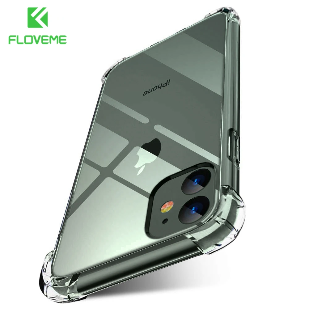 FLOVEME для iPhone 11 чехол Pro Max 11pro 2019 ударопрочный телефона силиконовый прозрачный из