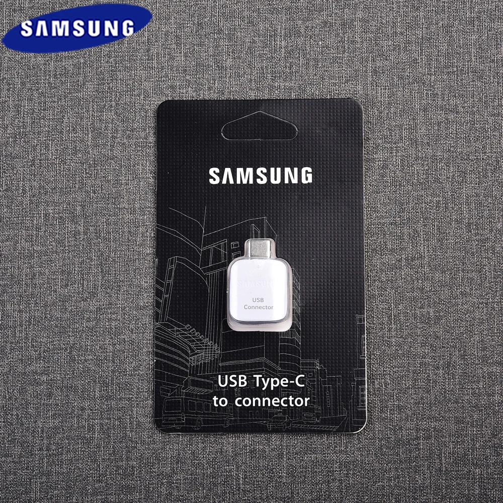 Оригинальный адаптер SAMSUNG USB Type C OTG для Galaxy S20 S10 S9 S8 Plus Note 8 9 10 A50 A70 поддержка флеш