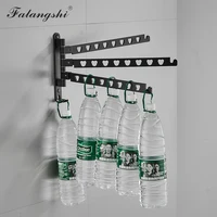 Aluminum Black Clothes Rack Swivel Folding Clothes Hanger Rack Dryer Balcony Drying Rack For Clothes Hanger Wall Mounted WB3017 2