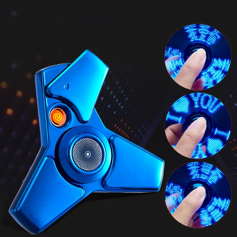 Светодиодный светящийся Пальчиковый гироскоп для зарядки Зажигалка usb зарядка