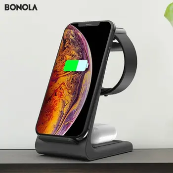 

Bonola 3 in1 Wireless Charger For11/Xs AirPods Watch 23 Wireless Charging Stand for watch 11Pro/Xr/Xs Max