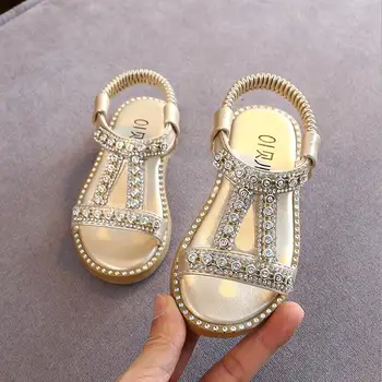 

Infant Toddler Sandals Bowknot Pearl Roman Beach Princess Kids Girls Sandals Girl Shoe Girls Summer Shoes Footwear EU 21-30