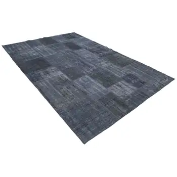 

198x300 Cm Grey Handmade Patchwork Rug-6x10 Ft
