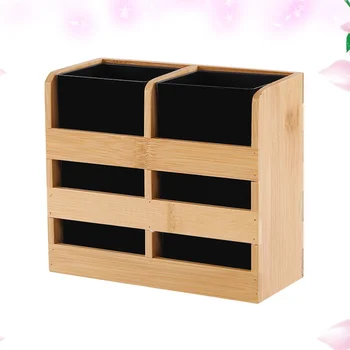 

Eco-Friendly Bamboo Utensil Holder Divider Crock Chopsticks Organizer Caddy for Kitchen Spatula Tongs Cutlery Fork Spoon(A Style