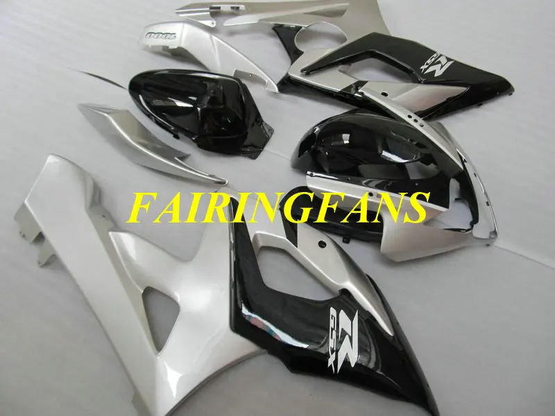 Литьевая форма для мотоцикла обтекатель для GSXR1000 K5 05 06 GSXR 1000 2005 2006 серебристый черный Обтекатели Кузов+ подарки SB43