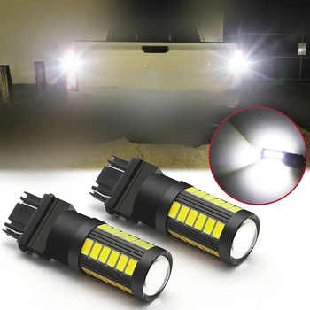 

For Chevy Silverado 1500 1999-2013 2pcs White Car Auto 3157 5630 SMD LED Backup Reverse Light Bulbs Lamp Accessories Parts