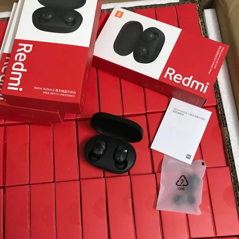 10 шт./лот оптовая продажа Беспроводная bluetooth-гарнитура Xiaomi Redmi AirDots 2 TWS |