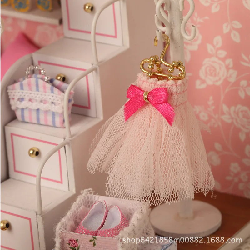 DIY хижина ручной работы модель принцесса вилла игрушка девушки кукла дом подарок