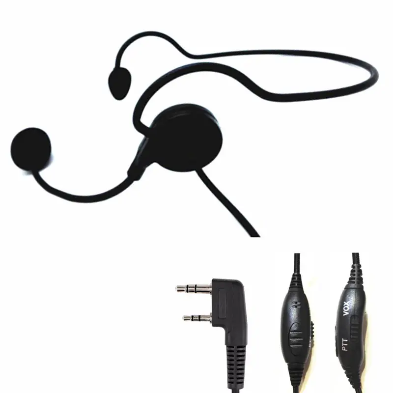 Полностью Универсальный 2pin Finger Ptt Vox наушник мягкий микрофон гарнитура для Kenwood Baofeng Uv-5r Bf-888s Retevis H777 Rt5 Walkie Ta