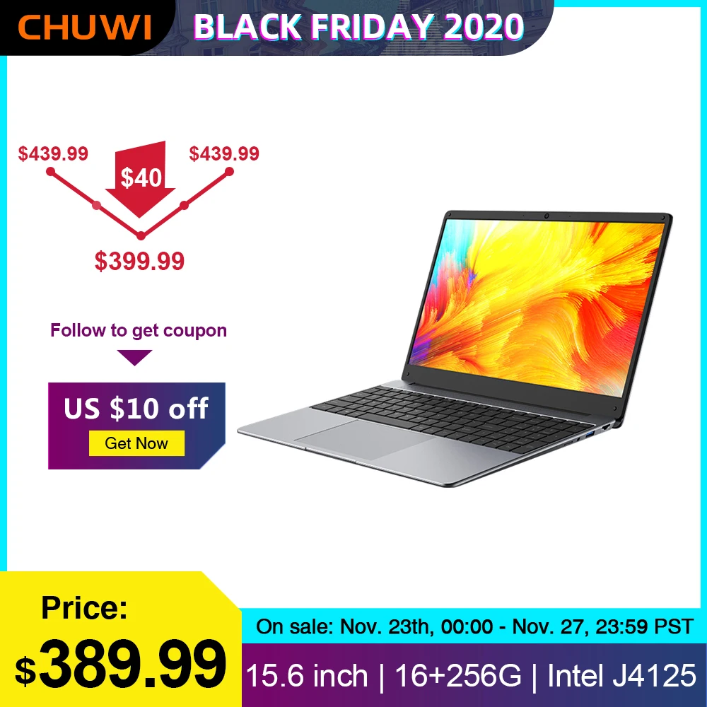 CHUWI original HeroBook Plus 15.6 inch laptop