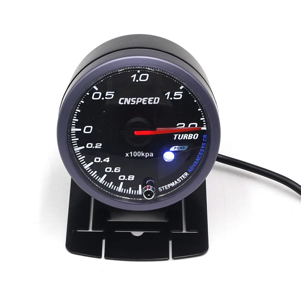 CNSPEED 60 мм Автомобильный турбо Boost gauge 2 бар с регулируемым турбо Boost контроллер комплект 1-30 фунтов/кв. дюйм в салоне Boost Gauge