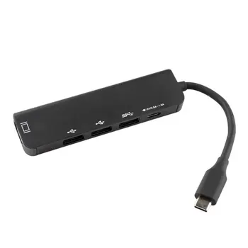 

5 in 1 Type C to 3.0 Hub HDMI Thunderbolt Adapter For MacBook Samsung Galaxy S9 Huawei P20 Mate 20 Pro Super Speed USB 3.0