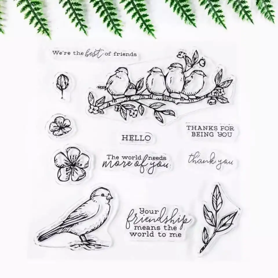 Only Stamp Винтажные прозрачные силиконовые штампы для скрапбукинга, фотоальбом, декоративные штампы - Цвет: Only Stamp