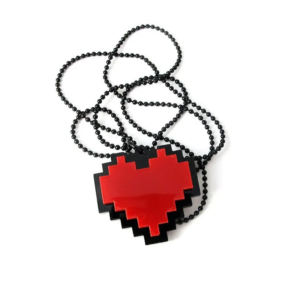 Undertale Papyrus Sans Frisk Bravery LOVE Heart Necklace Pendant
