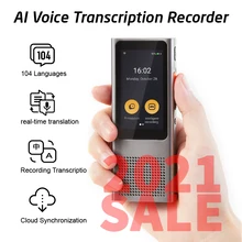 Dictation-Machine Voice-Recorder Translator Languages Digital Speech-To-Text with 100