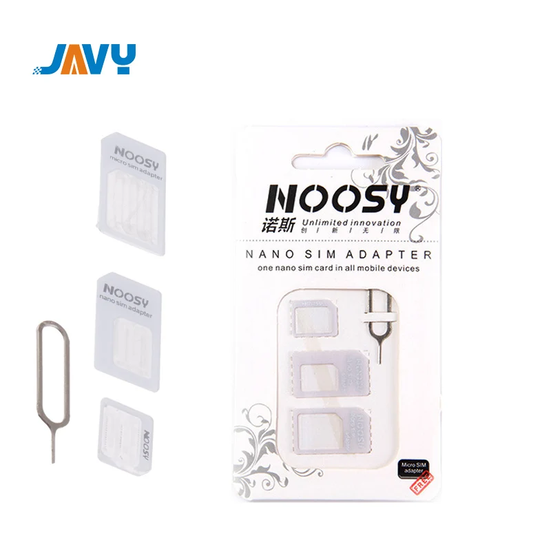 Javy Micro Nano Sim Card Adapter Connector Kit For Iphone 6 7 Plus