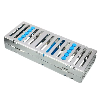

5Pcs Dental Sterilization Autoclave Cassette Tray Box Rack Rubber Linker Instrument Clinic Dental Disinfection Holder