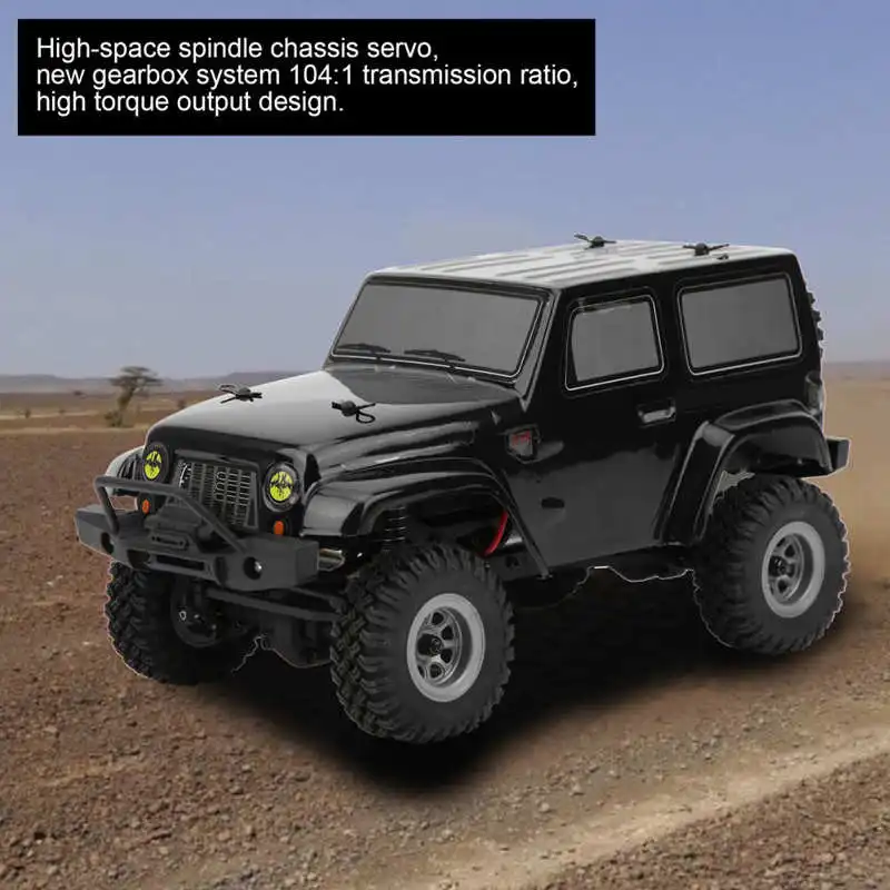 D1RC 1/24 Scale Mini Small Remote Control RC Car Simulation for RTR Model Car Black