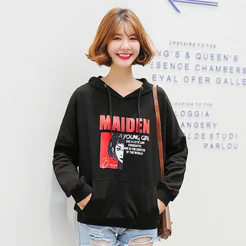

Fall new Sweatshirt 2019 fashion women's Pullover Street cool girl multi color Hoodie Sweatshirt