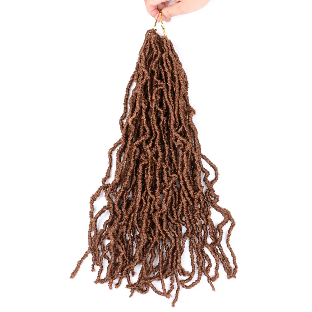#30 Mtmei волосы 1" Nu Locs, вязанные крючком волосы, искусственные локоны в стиле Crochet, косички, волосы для наращивания, синтетические Locs, вязанные крючком, дреды, волосы для наращивания - Цвет: #30