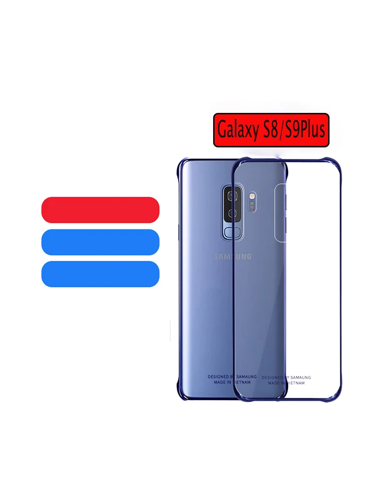 Официальный чехол для Samsung S8/S9 Plus прозрачный Жесткий Тонкий из поликарбоната
