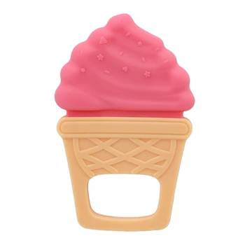 

Baby Ice Cream Silicone Teether For Bite Shape Infants Pacify Care Teething Dental Comfort Toys Gift Safe BPA Free